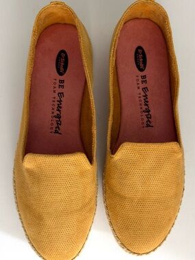☀️ Dr. Scholl's "Find Me" Yellow Espadrille Slip-On Loafers - 7.5M